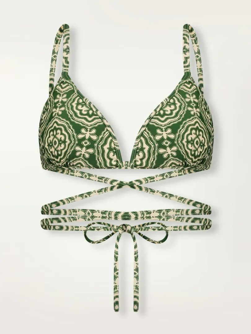 lemlem Medallion Wrap Triangle Top