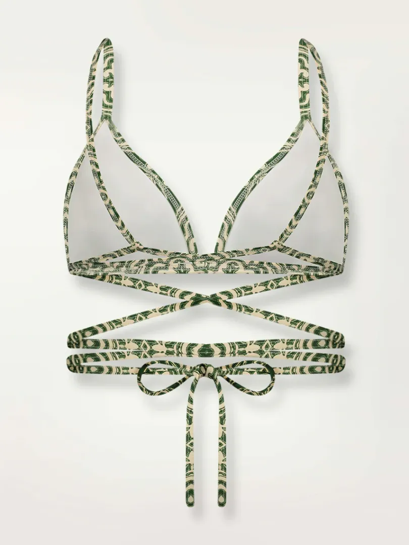 lemlem Medallion Wrap Triangle Top