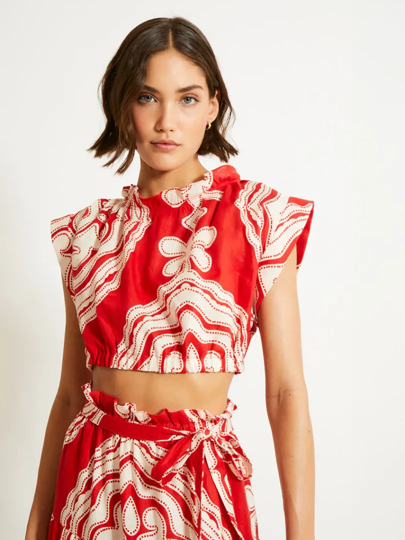 lemlem MUNA | Ruched Crop Top
